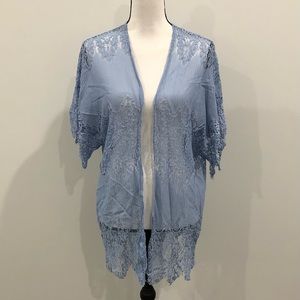 Mixit Blue Lace Cardigan